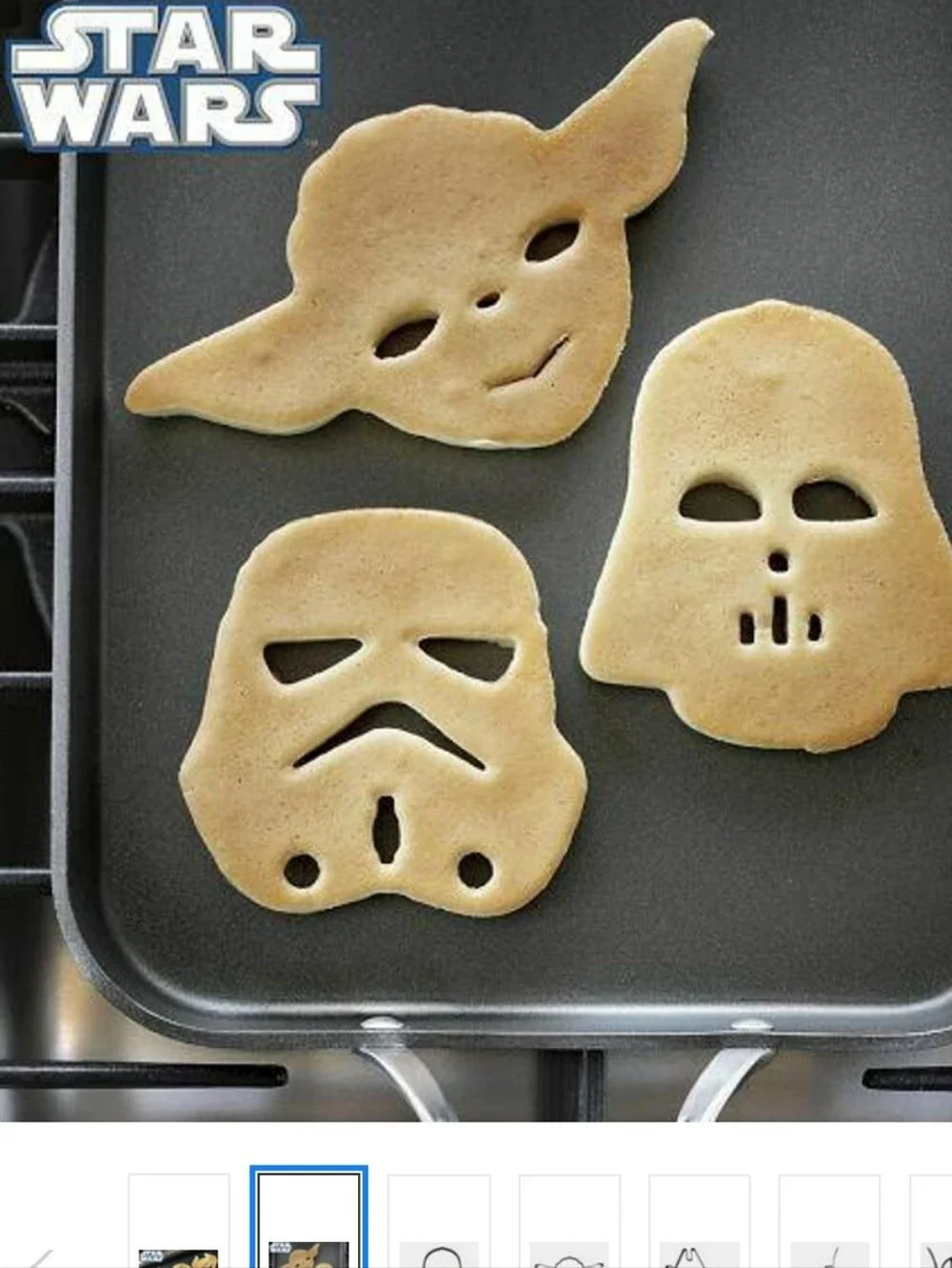 William Sonoma Star Wars Metal Pancake Mold Stormtrooper Nonstick